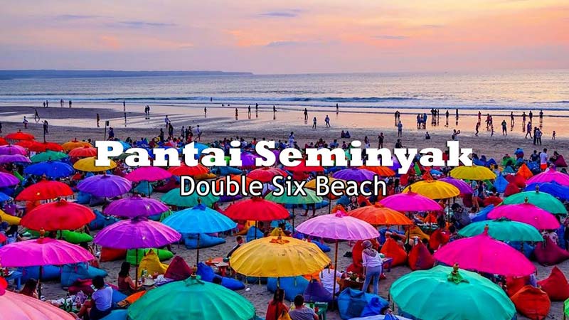 Wisata Pantai Seminyak Bali, Menikmati Sunset & Double Six