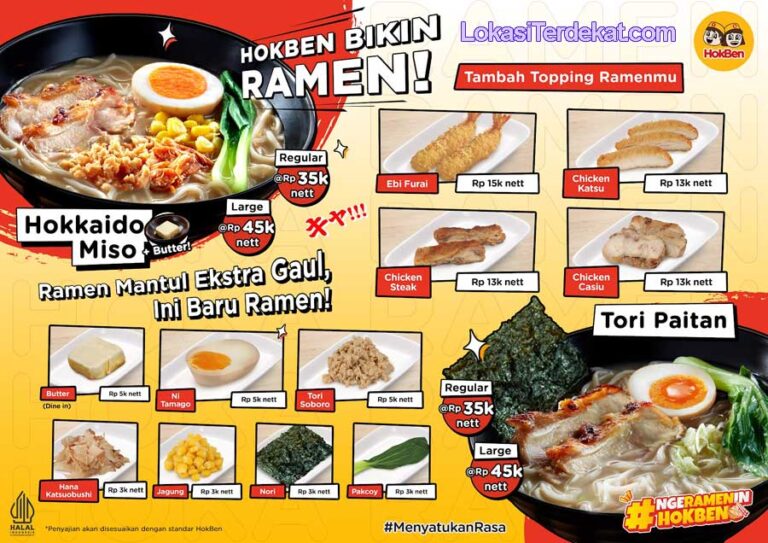 Menu Hokben Dan Harganya, Hoka Hoka Bento Terdekat